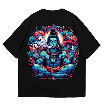 Psychedelic Shiva Oversized T-shirt